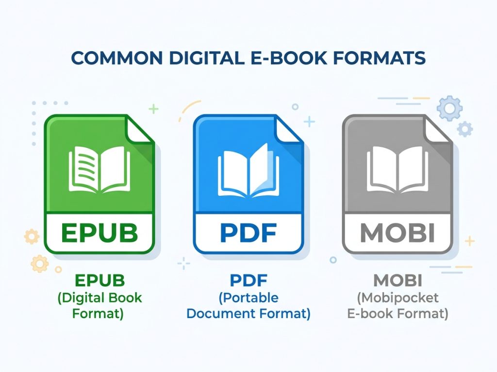 Quel format d'ebook choisir : EPUB, PDF ou MOBI